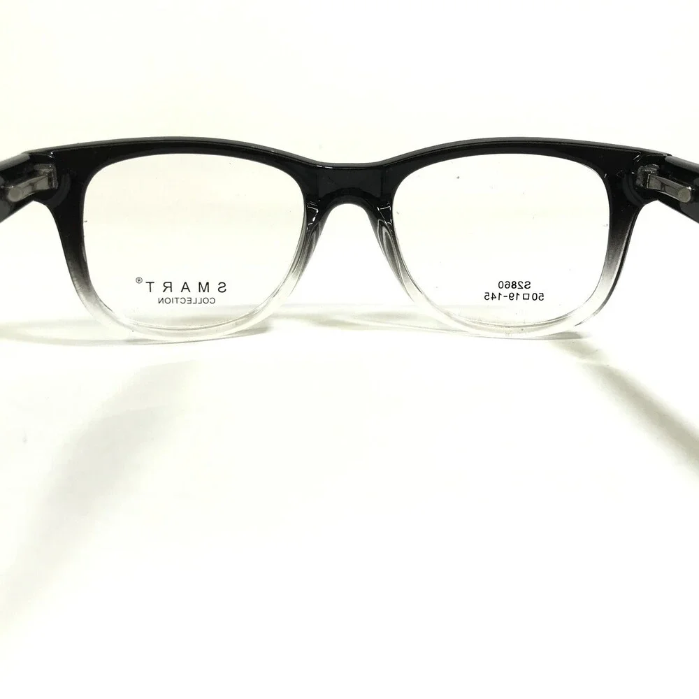 Smart Collection Eyeglasses Frames S2860 C2 BLK GRADIENT Clear Square 50-19-145